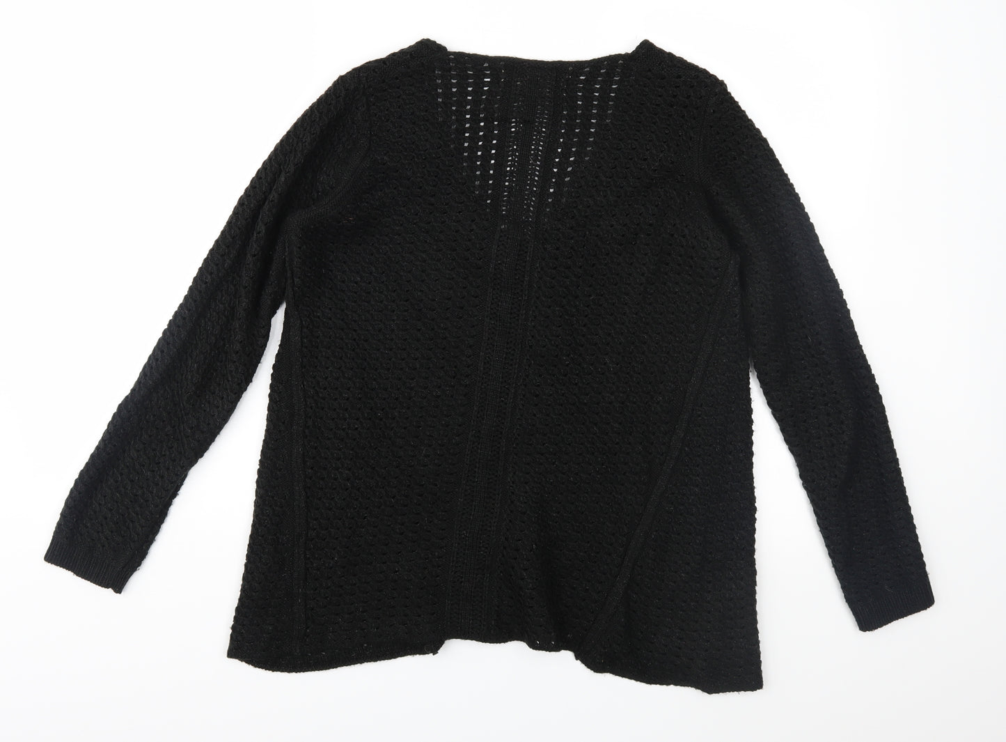 Zara Womens Black  Knit Pullover Jumper Size M