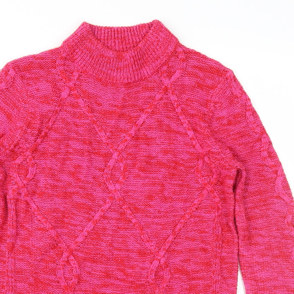 Papaya Womens Pink  Knit Pullover Jumper Size XS