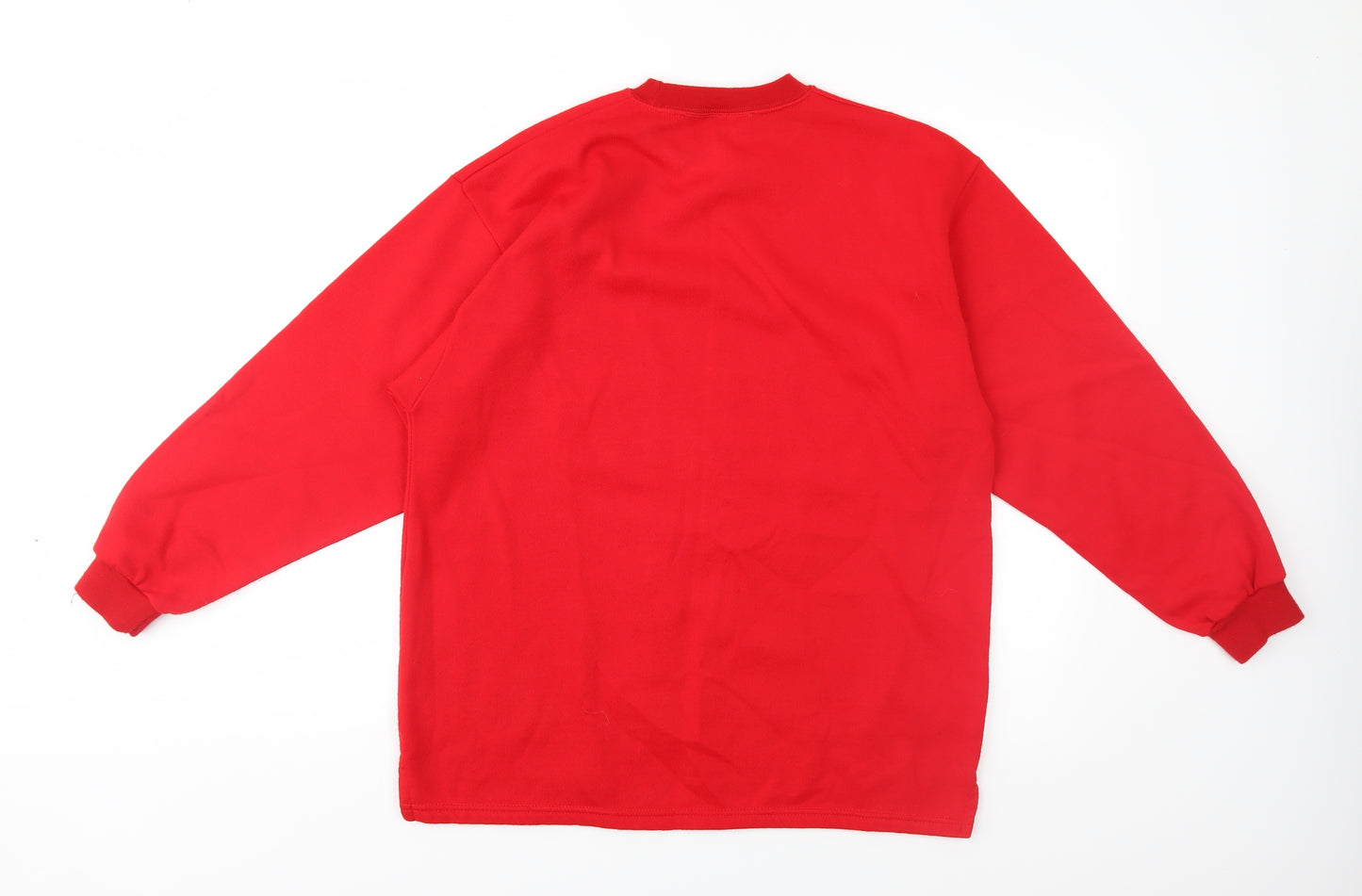 Radish Womens Red   Pullover Sweatshirt Size L