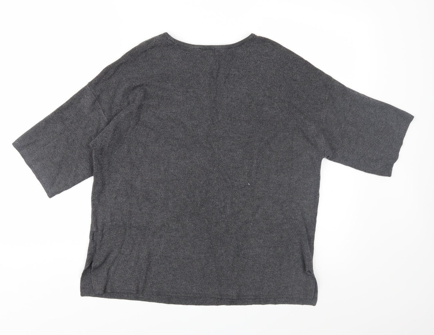 Warehouse Womens Grey  Knit Pullover Jumper Size 10