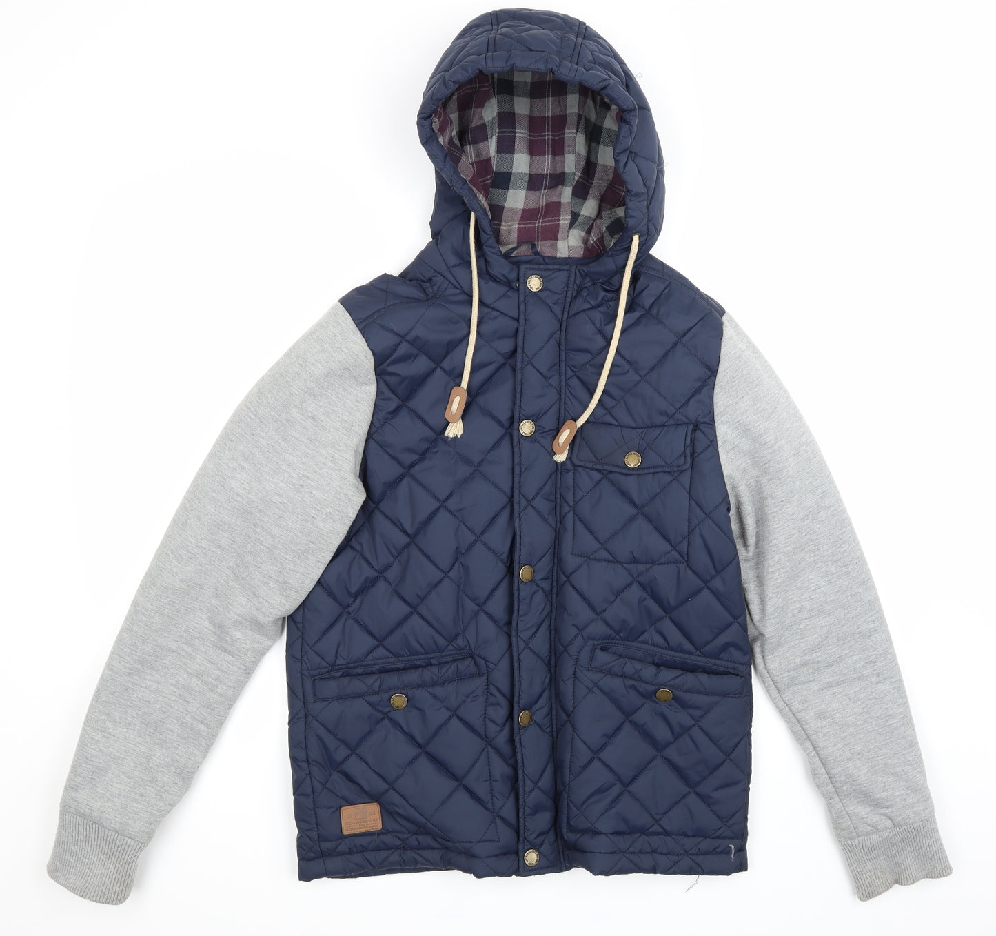 burton menswear Mens Blue   Puffer Jacket Coat Size M