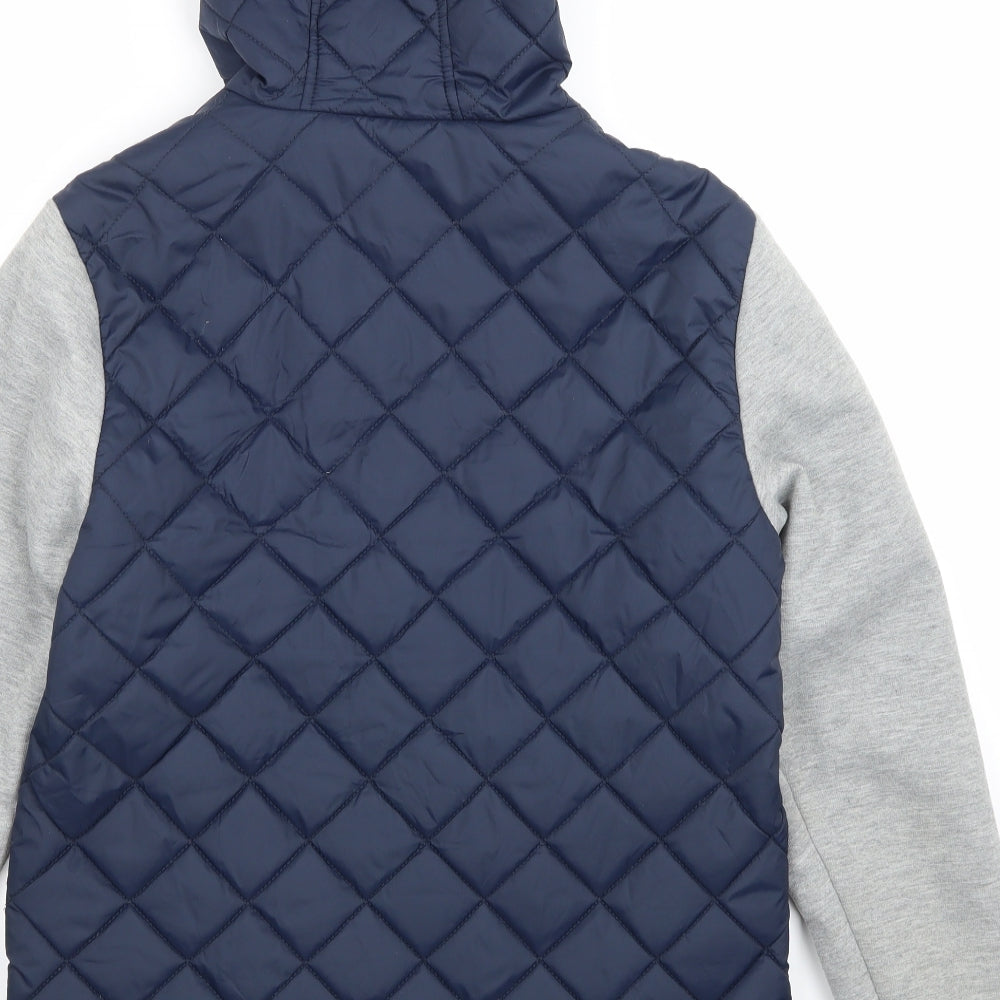 burton menswear Mens Blue   Puffer Jacket Coat Size M