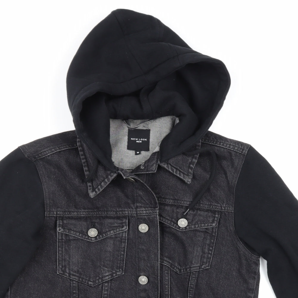 newlook men Mens Black  Denim Jacket  Size M