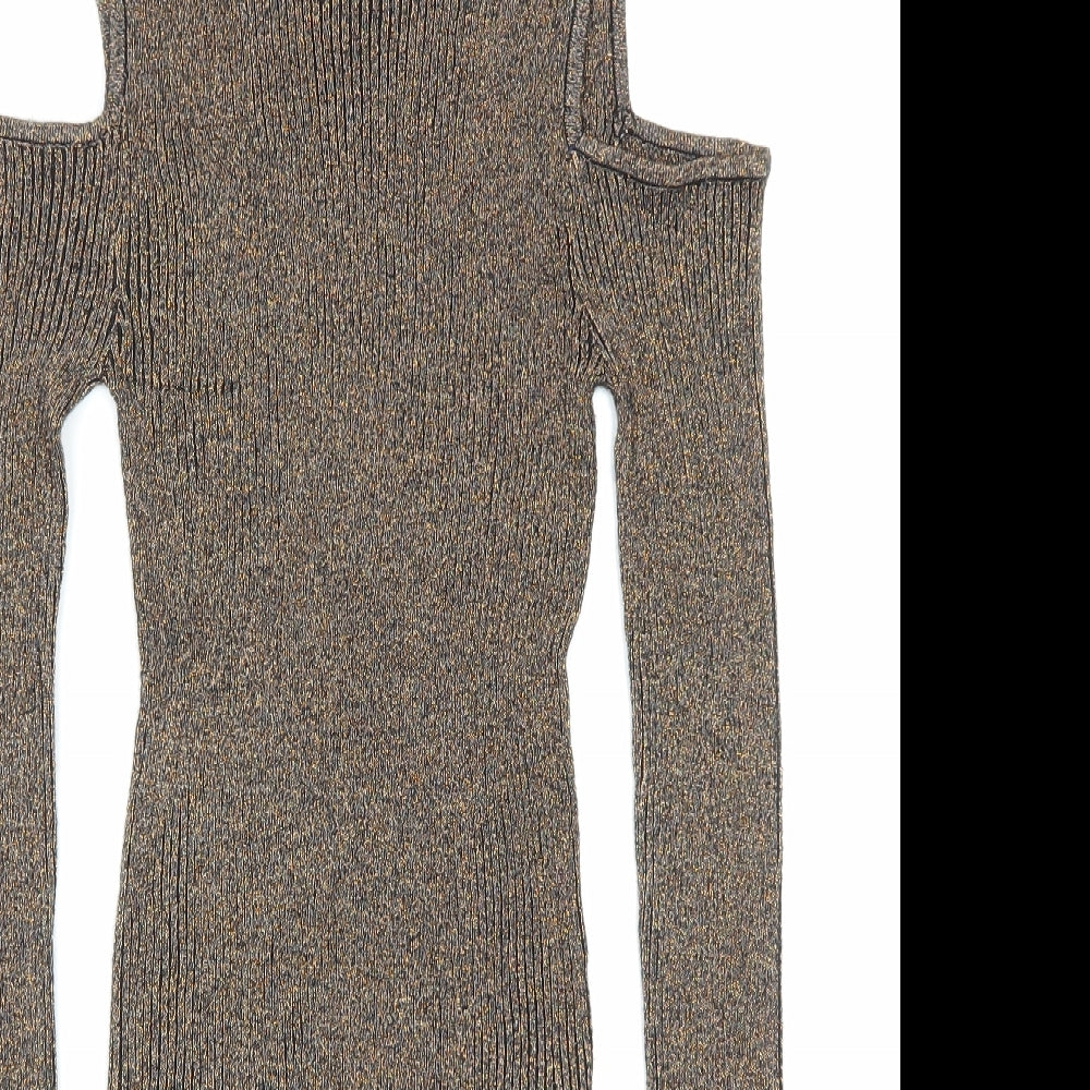 brave soul london Womens Gold   Basic T-Shirt Size XS