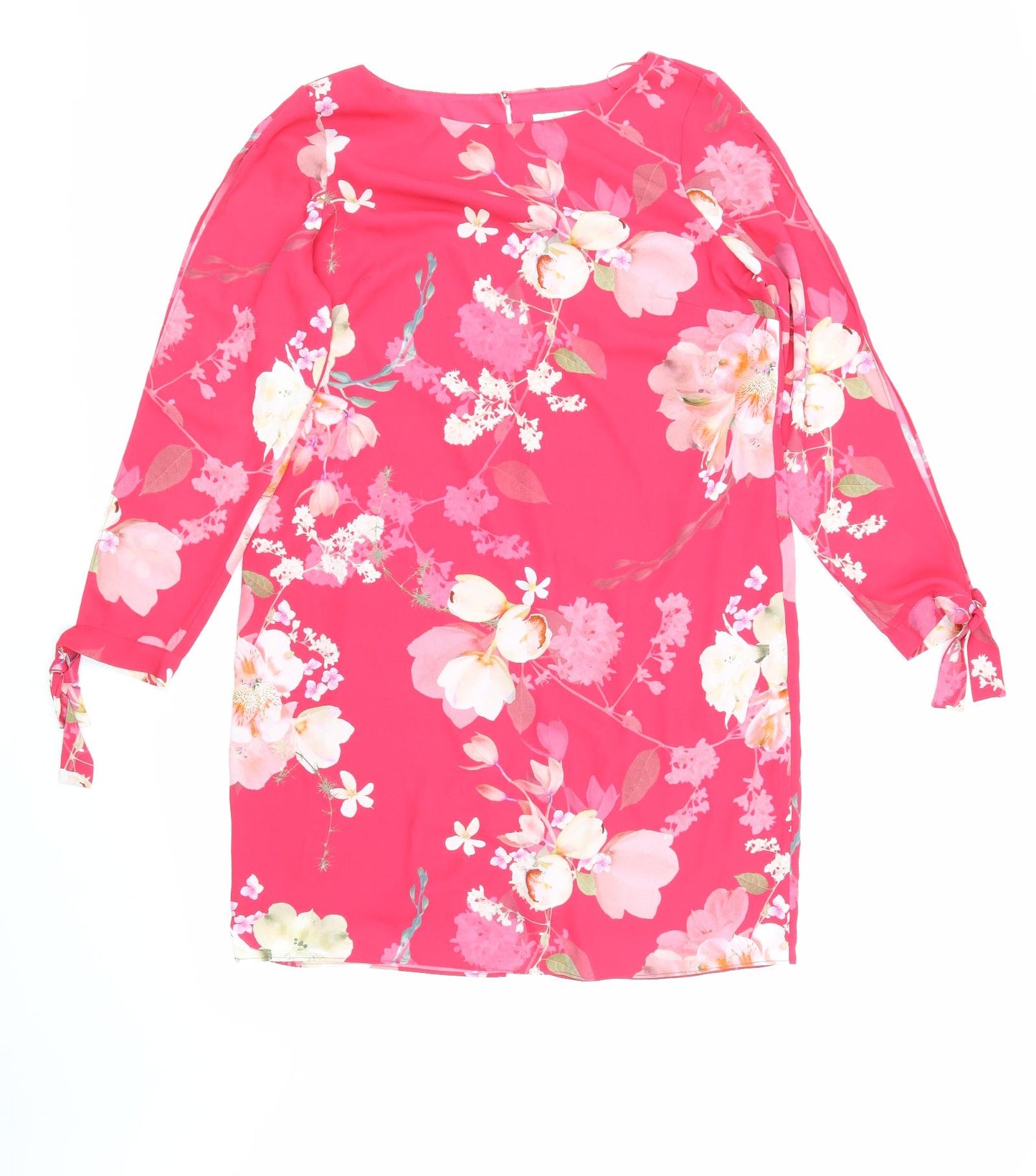 Wallis Womens Pink Floral  Basic Blouse Size 14