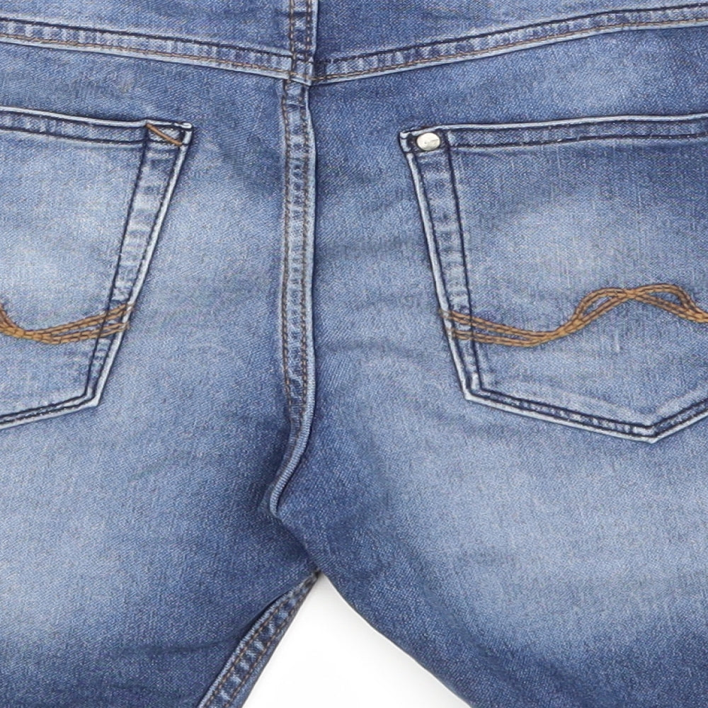 Primark Boys Blue  Denim Cargo Shorts Size 9-10 Years