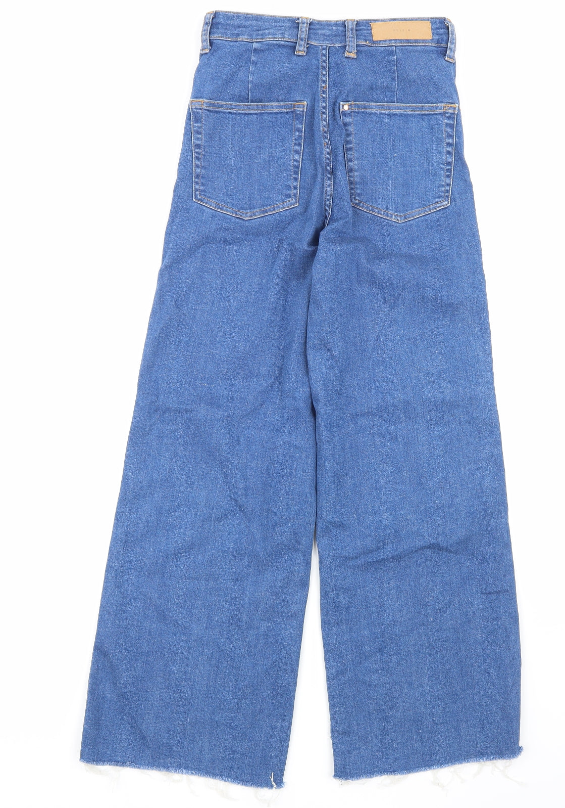 Zara Womens Blue  Denim Wide-Leg Jeans Size 4