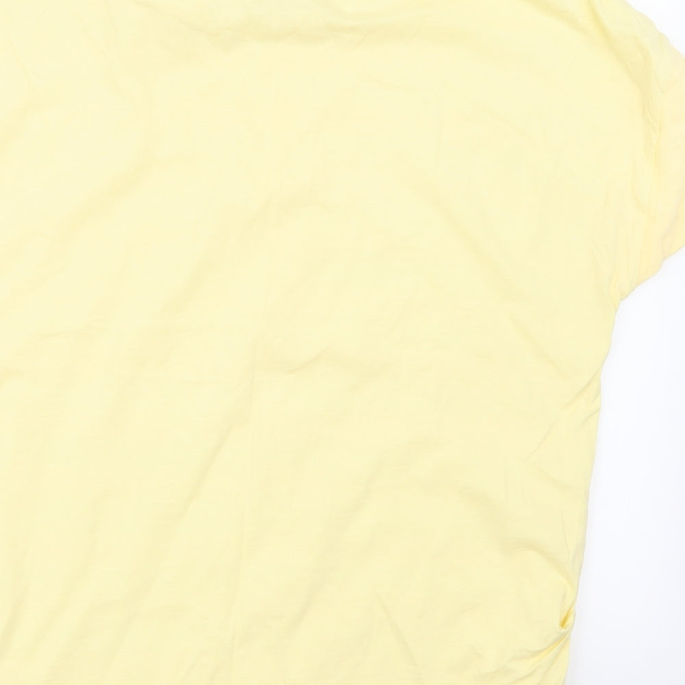 NEXT Womens Yellow Striped  Basic T-Shirt Size 18