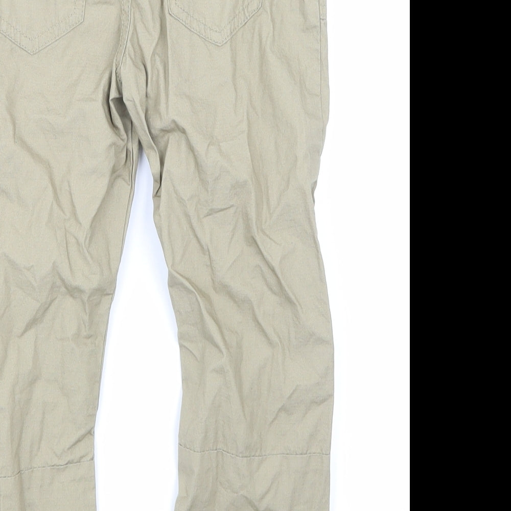 F&F Boys Beige   Cargo Trousers Size 6-7 Years