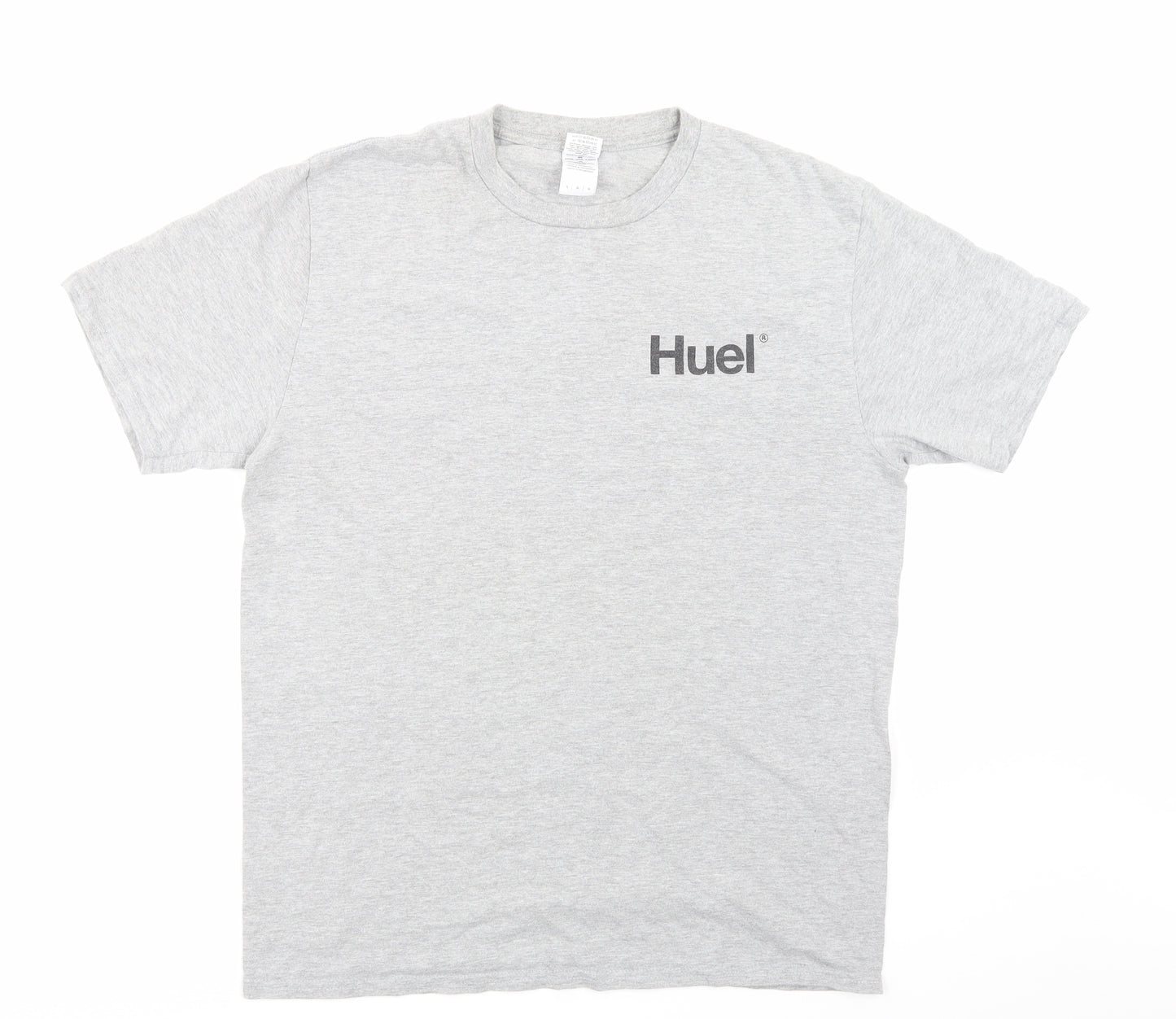 Gildan Mens Grey    T-Shirt Size L