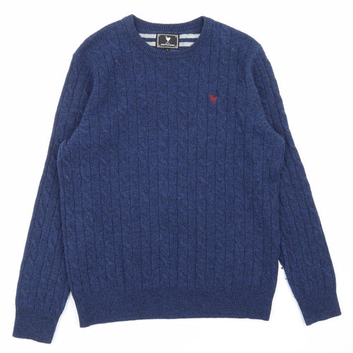 John Partidge Mens Blue   Pullover Sweatshirt Size L