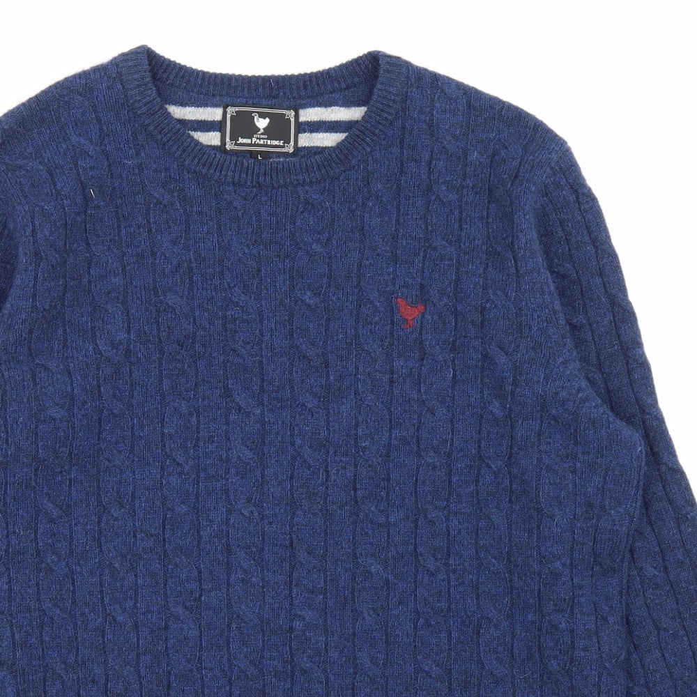 John Partidge Mens Blue   Pullover Sweatshirt Size L