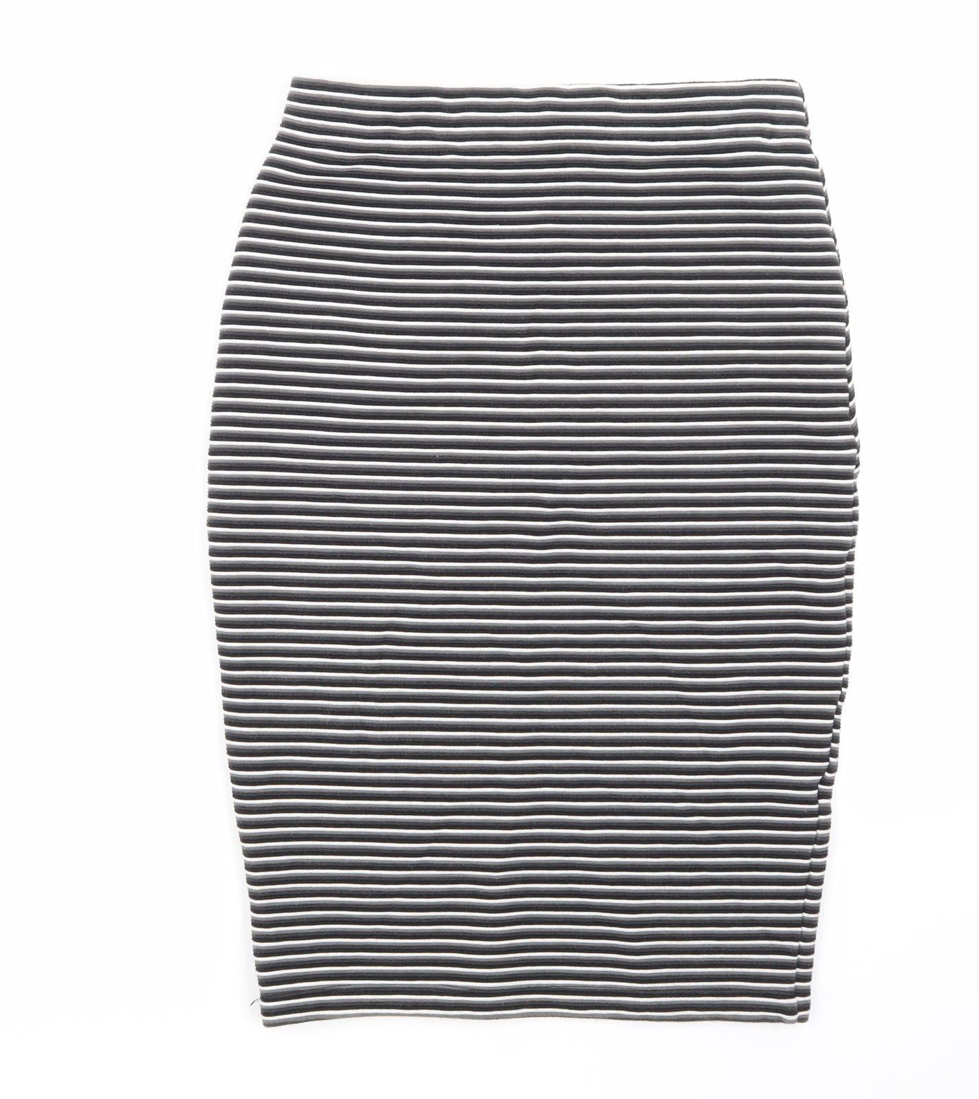 NEXT Womens Black Striped  Straight & Pencil Skirt Size 10