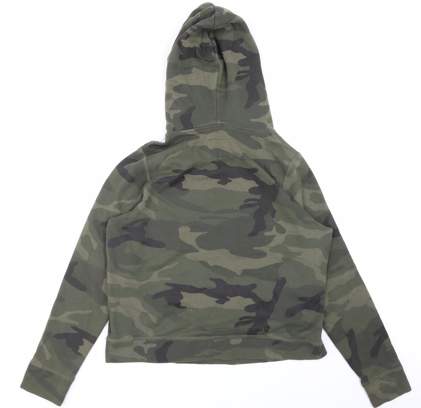 Abercrombie & Fitch Mens Green Camouflage  Pullover Hoodie Size XL