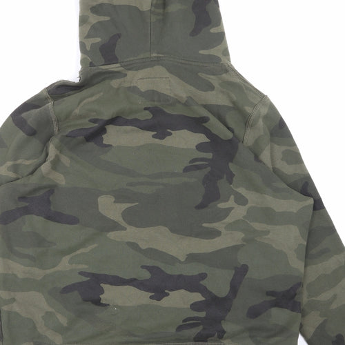 Abercrombie & Fitch Mens Green Camouflage  Pullover Hoodie Size XL