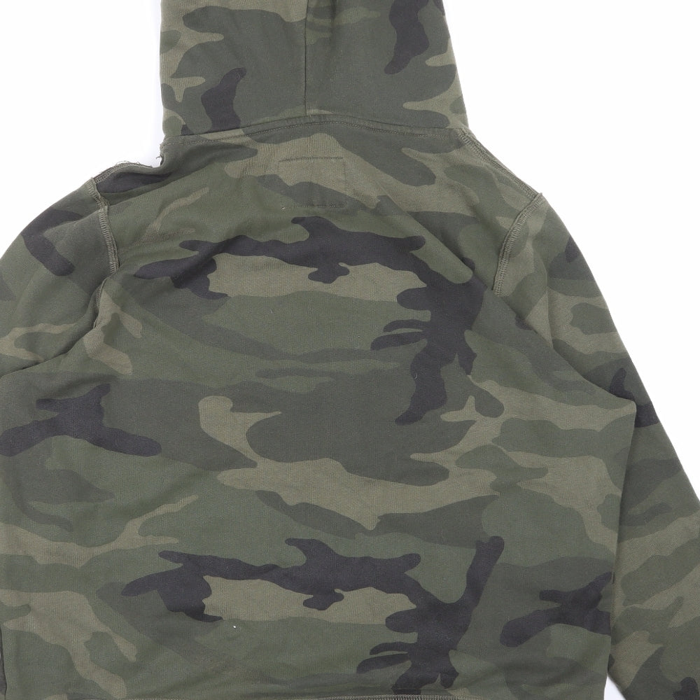 Abercrombie & Fitch Mens Green Camouflage  Pullover Hoodie Size XL