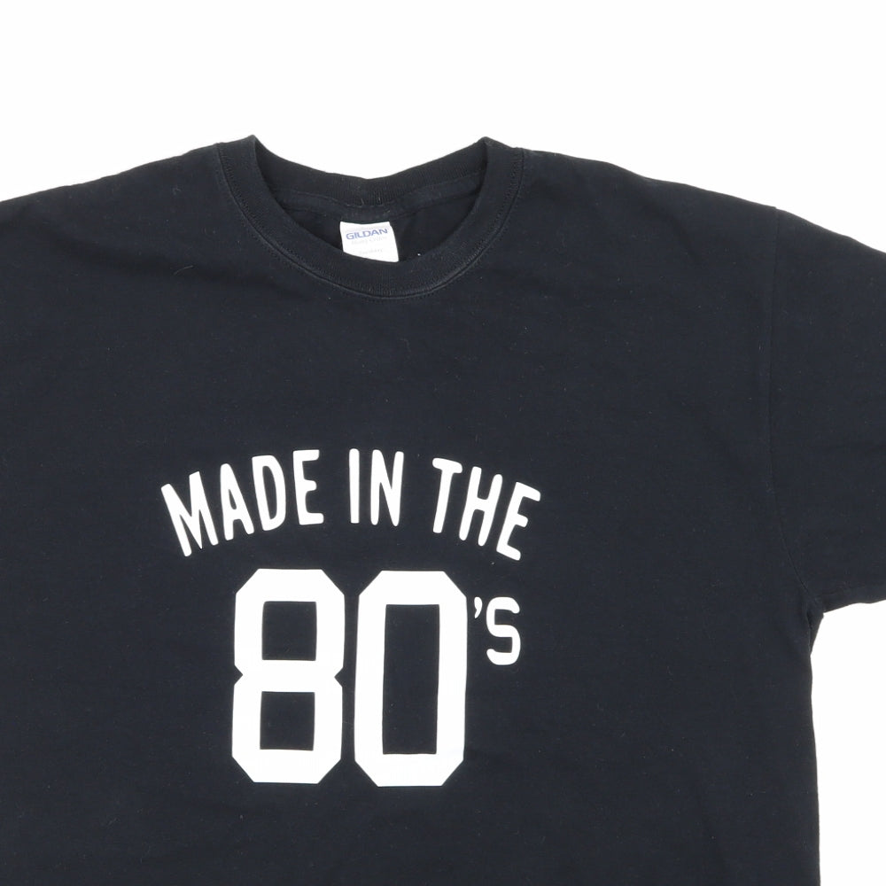 Gildan Womens Black   Basic T-Shirt Size M