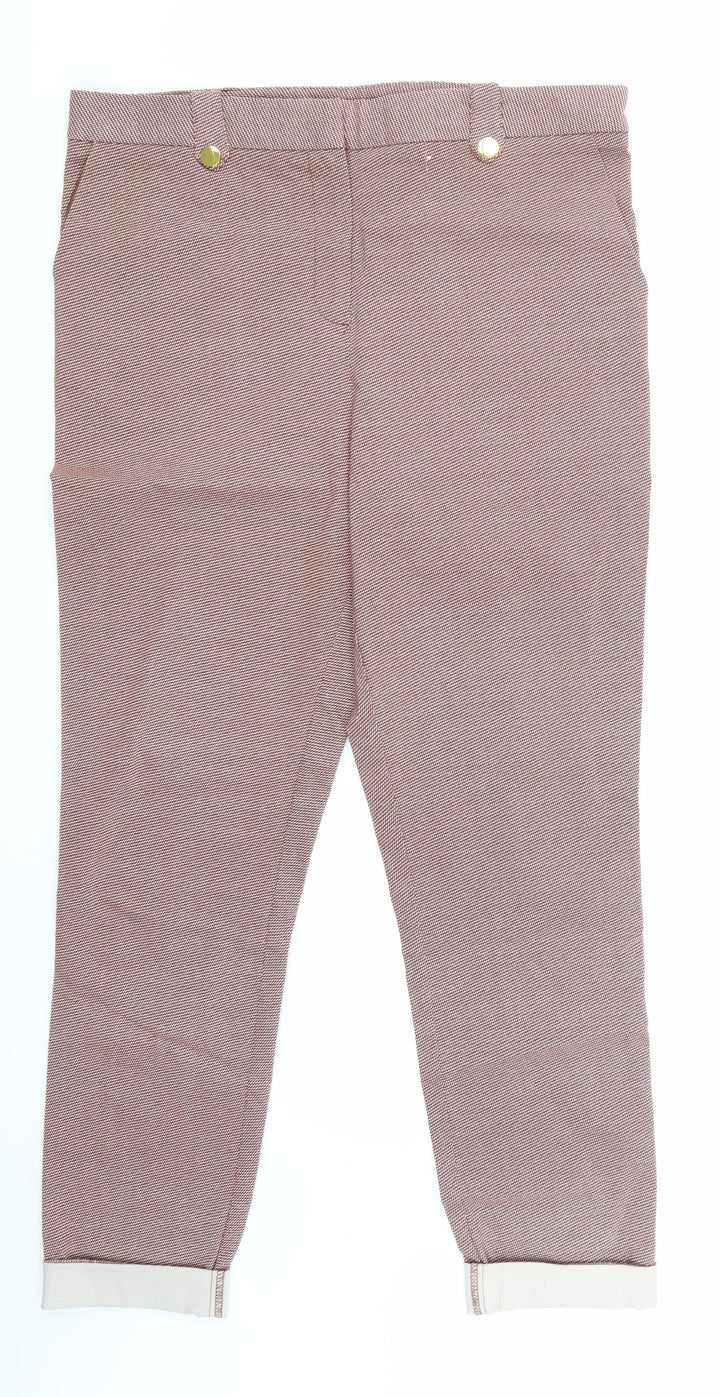 TU Womens Red Check  Sweatpants Trousers Size 12