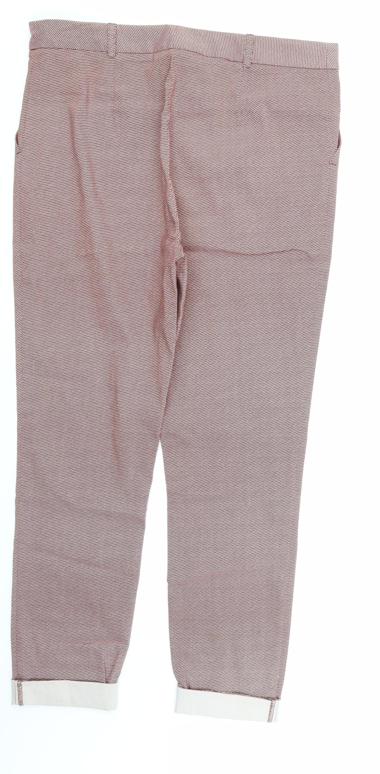 TU Womens Red Check  Sweatpants Trousers Size 12
