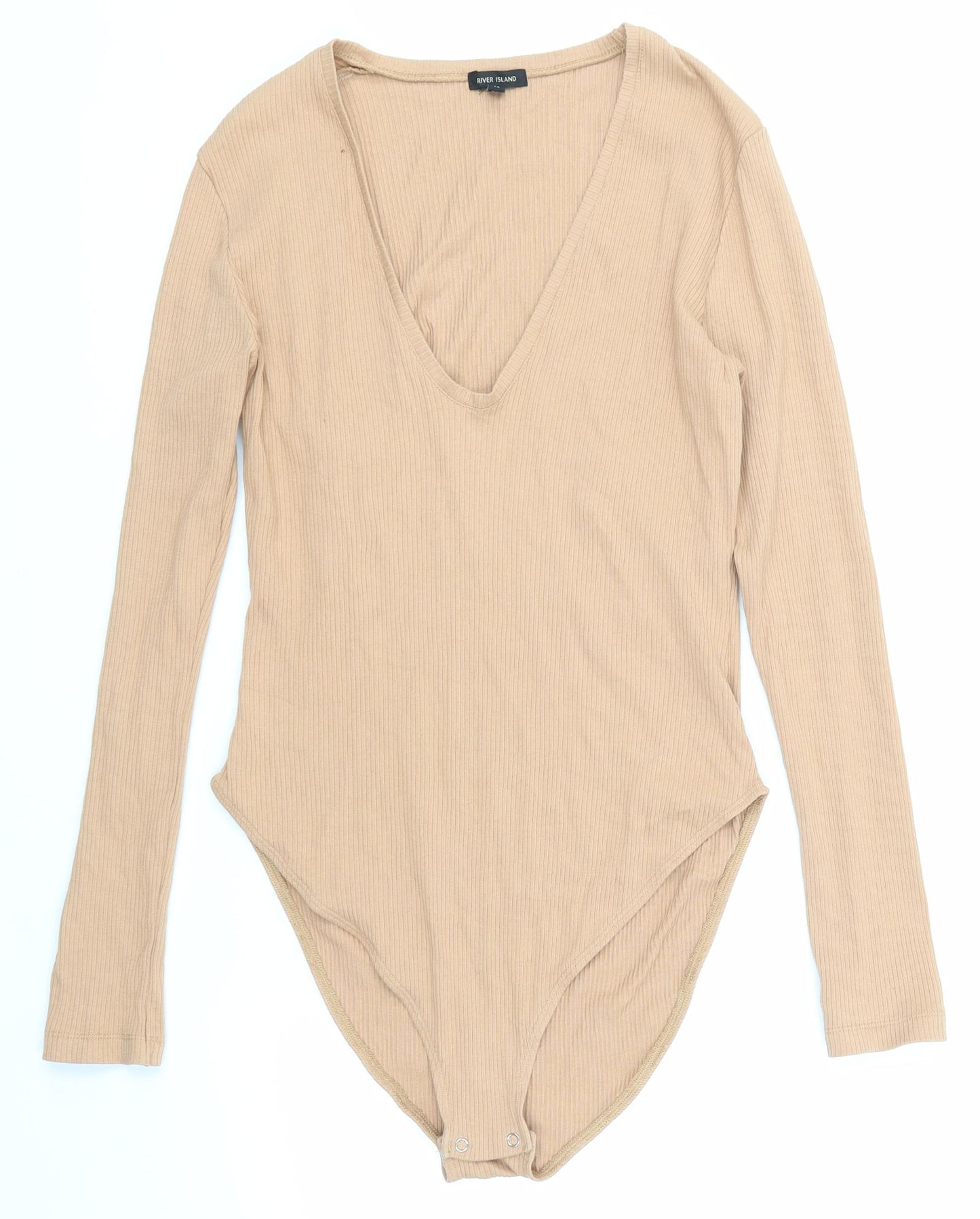 River Island Womens Brown   Bodysuit One-Piece Size 14