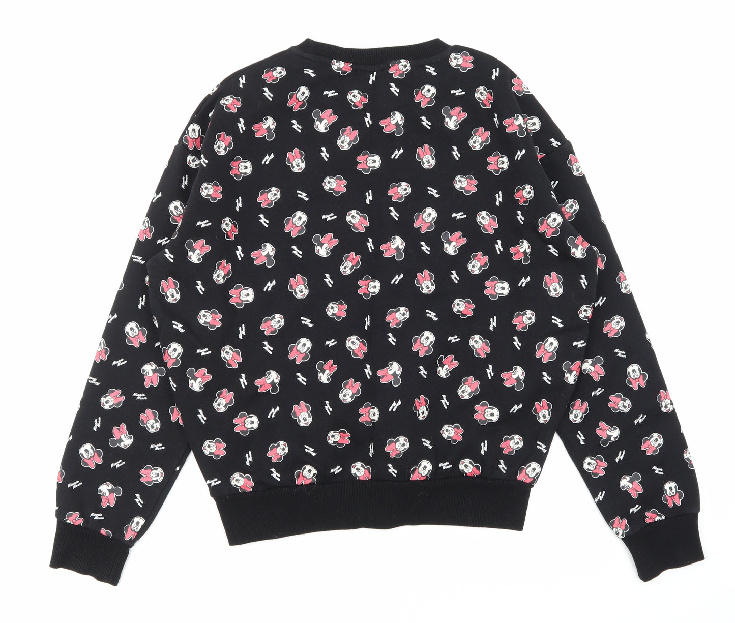 Primark Womens Black Animal Print  Pullover Sweatshirt Size 6