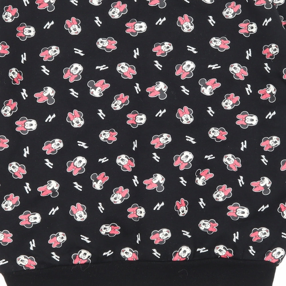 Primark Womens Black Animal Print  Pullover Sweatshirt Size 6