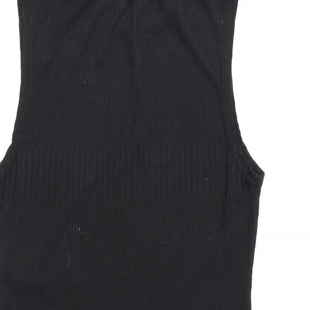 New Look Womens Black   Basic Tank Size 8