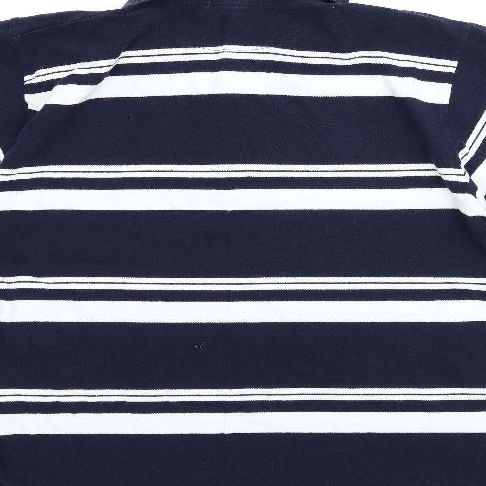 Slazenger Mens Blue Striped   Polo Size 2XL