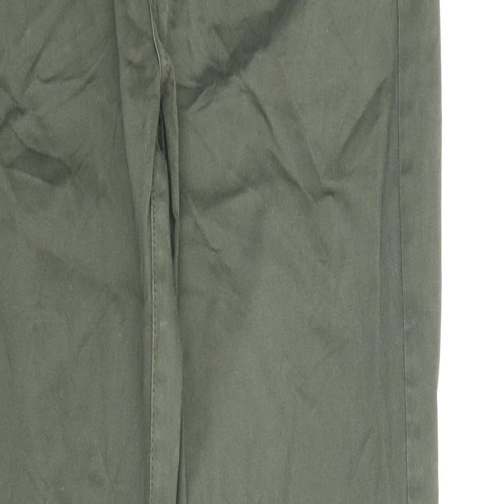 Find Mens Green   Chino Trousers Size 29 in L32 in