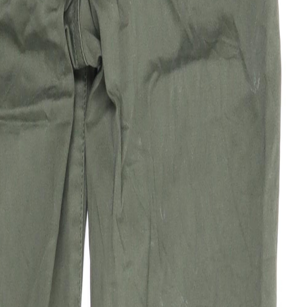 Find Mens Green   Chino Trousers Size 29 in L32 in