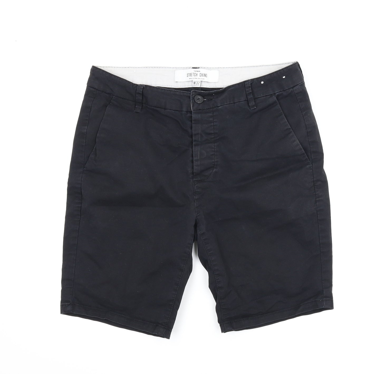 Topman Mens Black   Chino Shorts Size 32 in