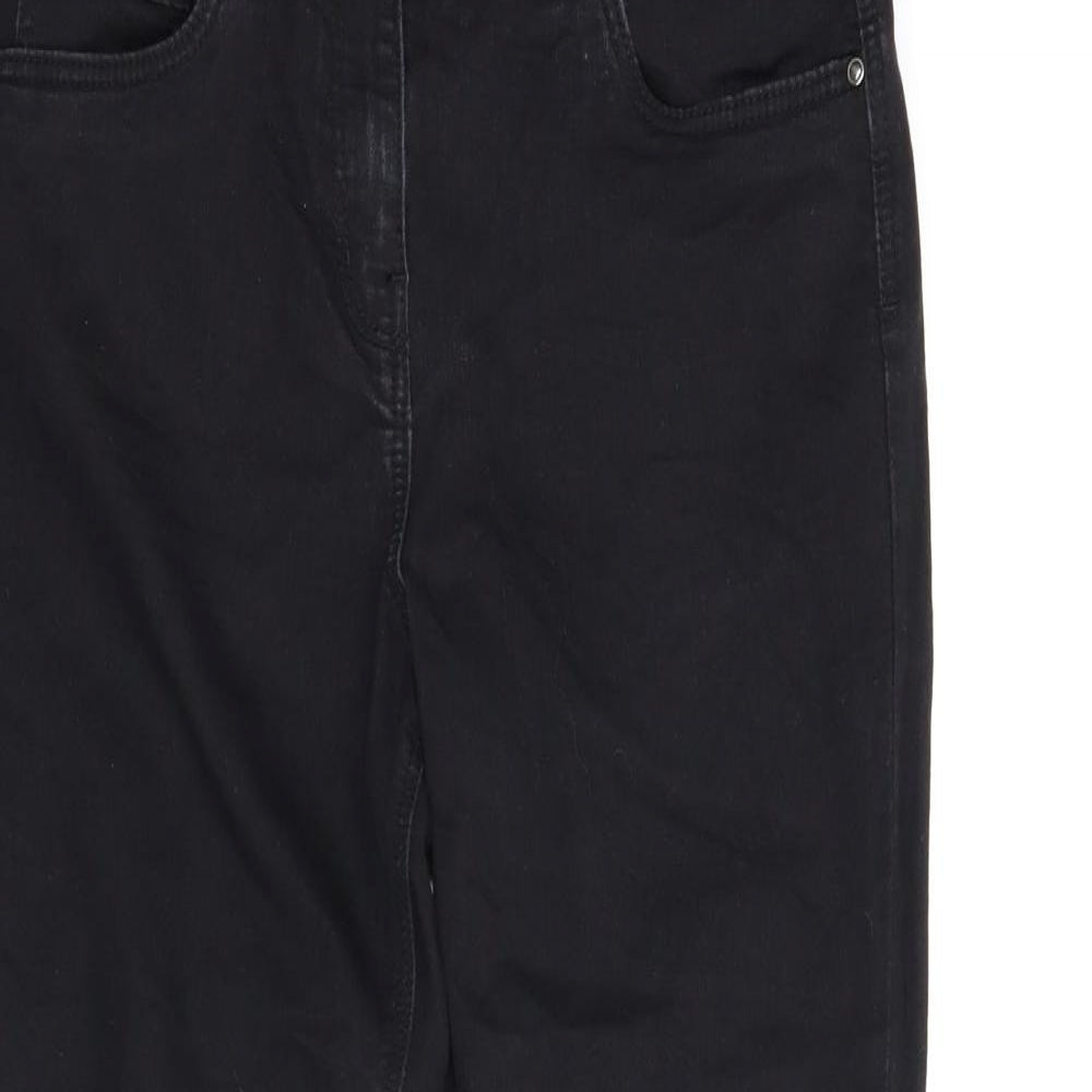 George Womens Black  Denim Skinny Jeans Size 12 L27 in