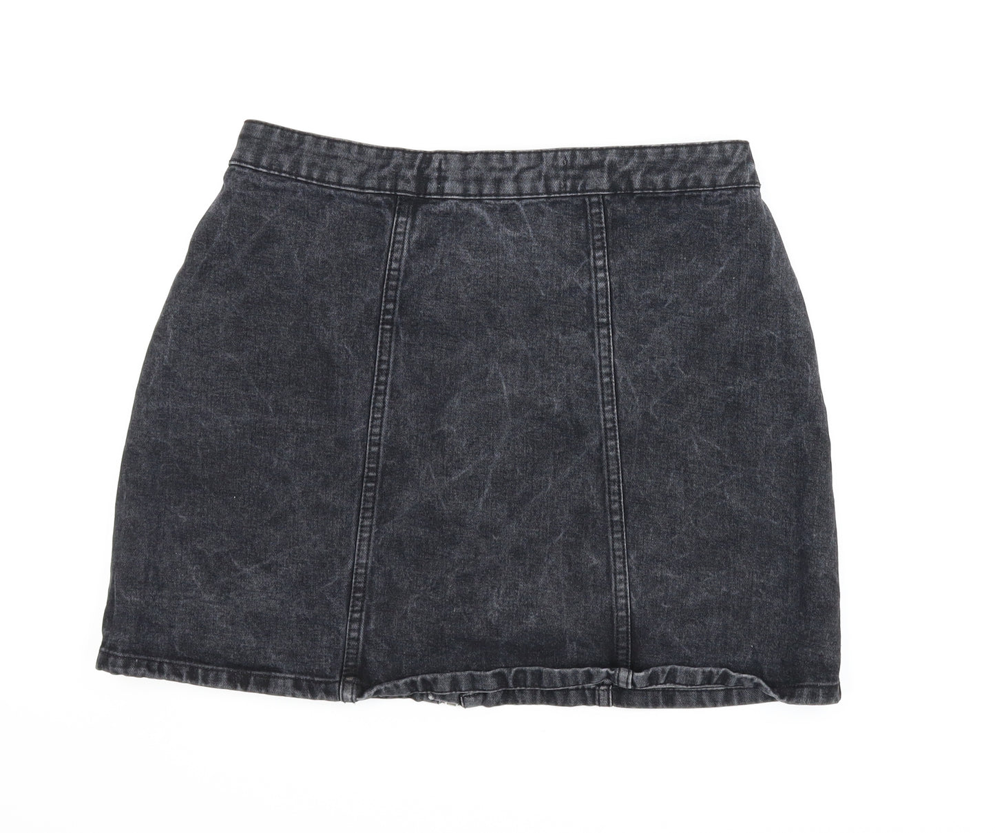 Denim Co Womens Grey  Denim A-Line Skirt Size 10