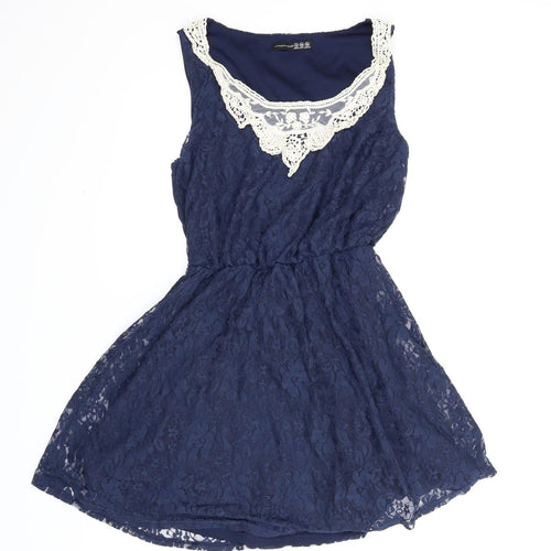 Atmosphere Womens Blue Floral  A-Line  Size 10