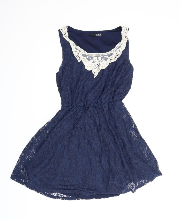 Atmosphere Womens Blue Floral  A-Line  Size 10