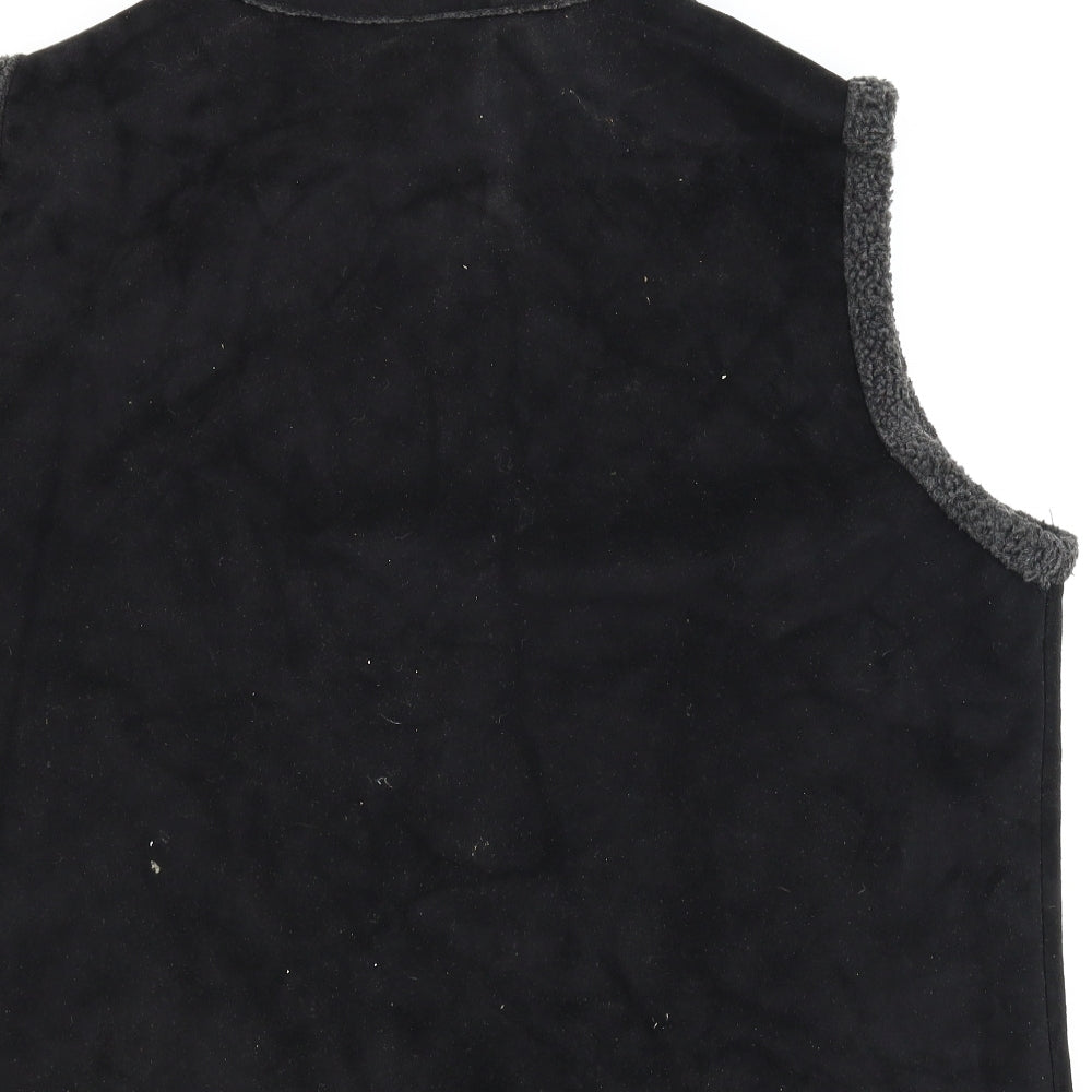 F&F Womens Black  Fleece Gilet Jacket Size 22
