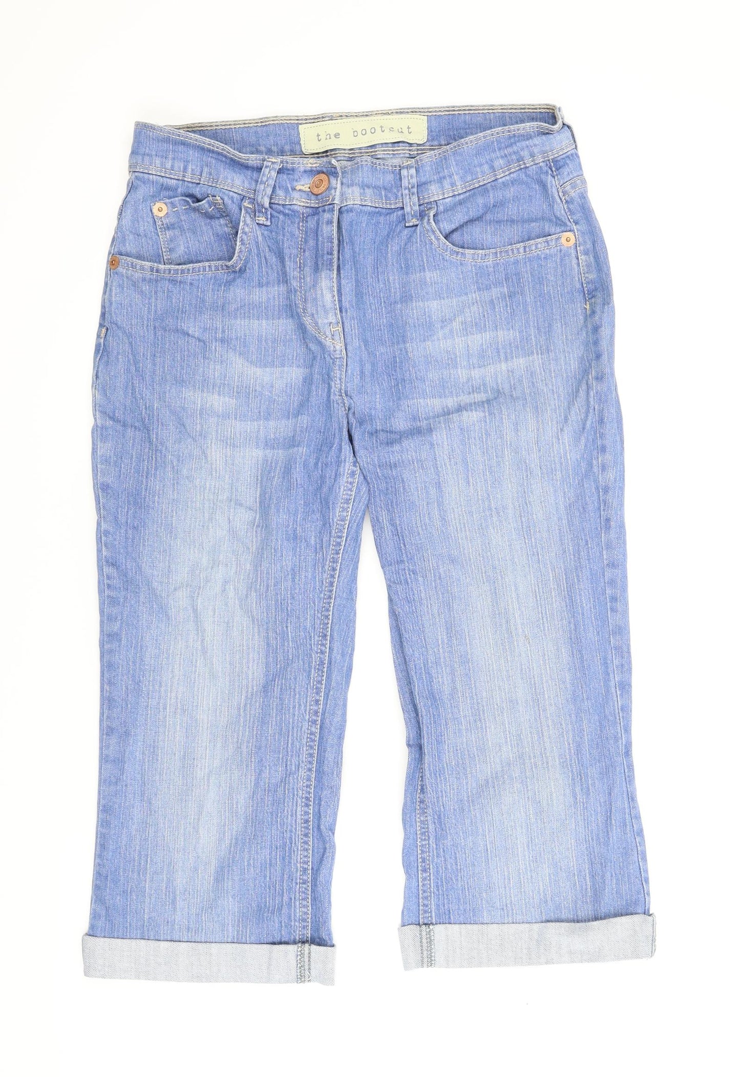 NEXT Womens Blue  Denim Bootcut Jeans Size 10  - Cropped