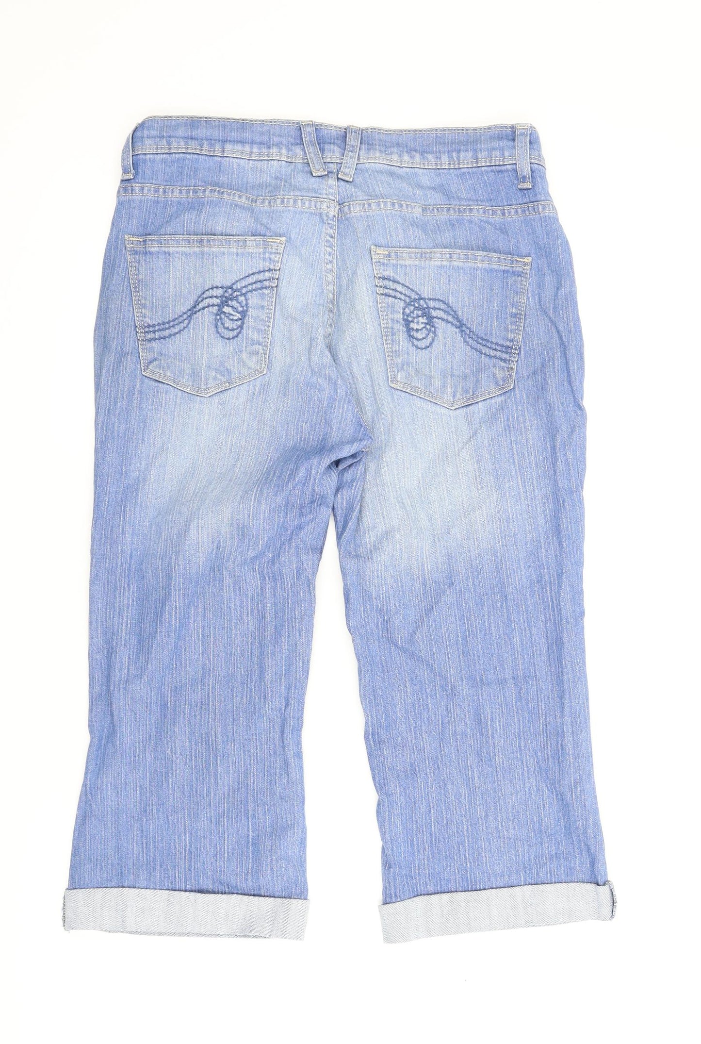 NEXT Womens Blue  Denim Bootcut Jeans Size 10  - Cropped