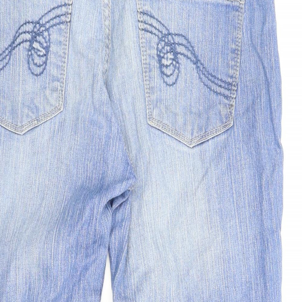 NEXT Womens Blue  Denim Bootcut Jeans Size 10  - Cropped