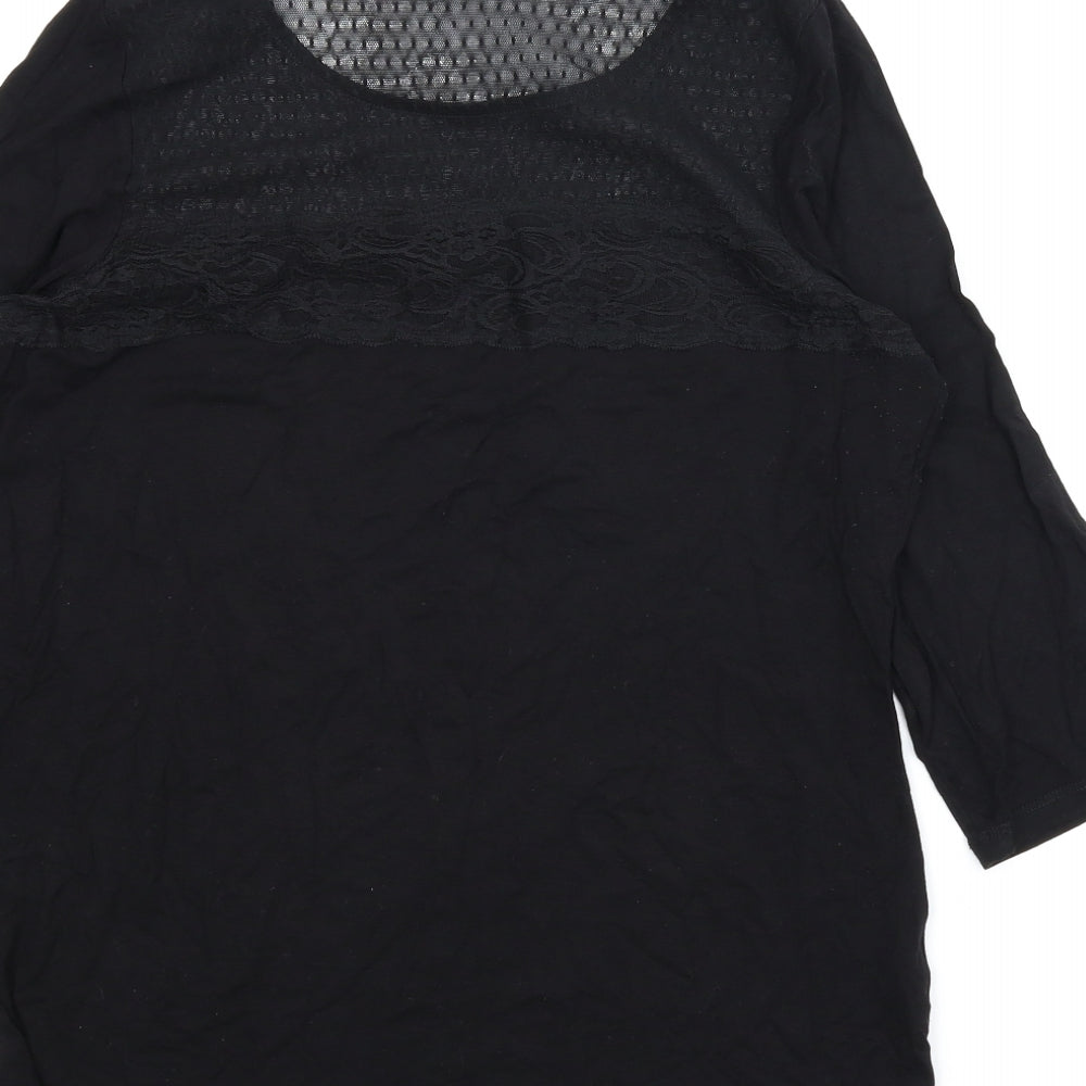 George Womens Black   Basic Blouse Size 14