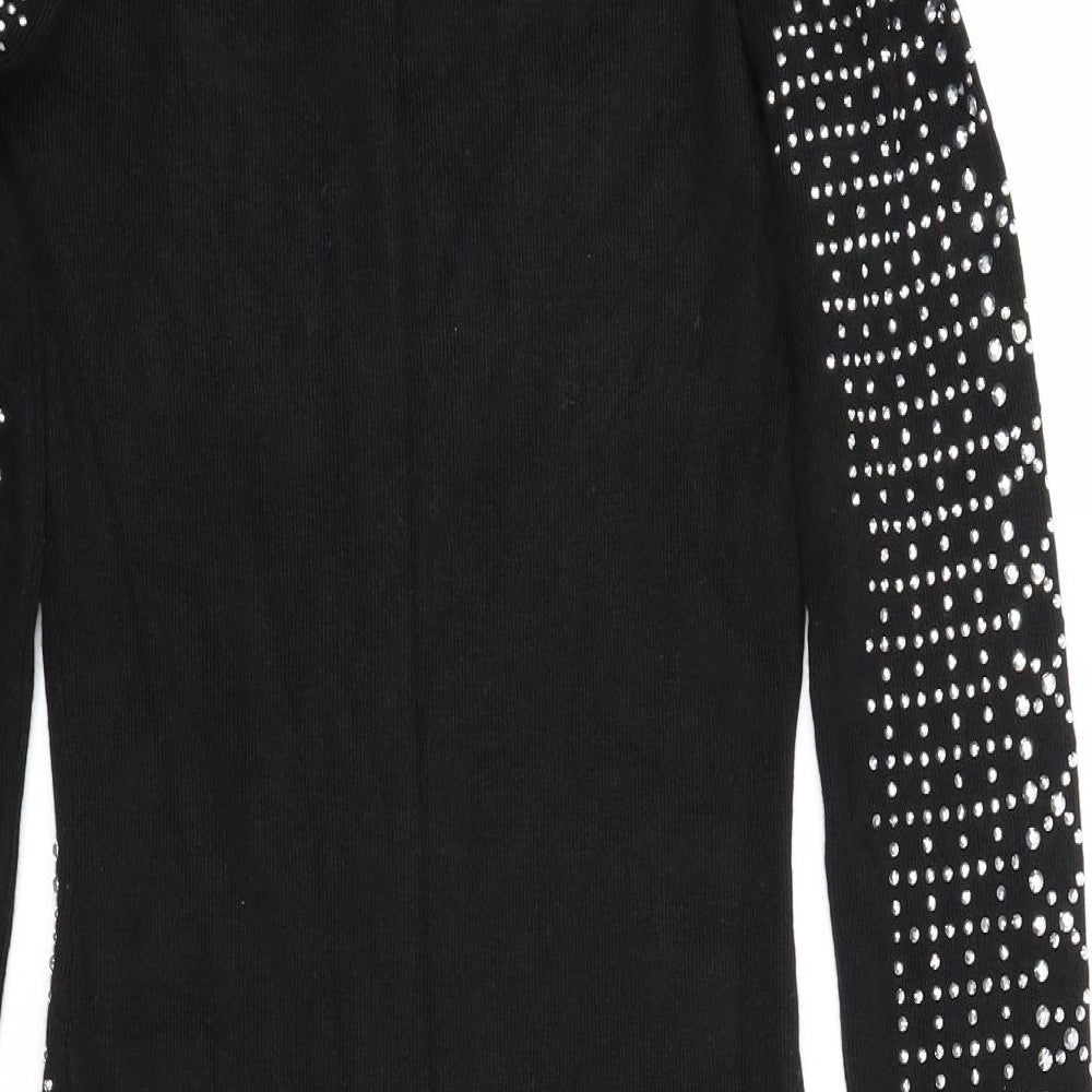 Blue Vanilla Womens Black   Jumper Dress  Size S