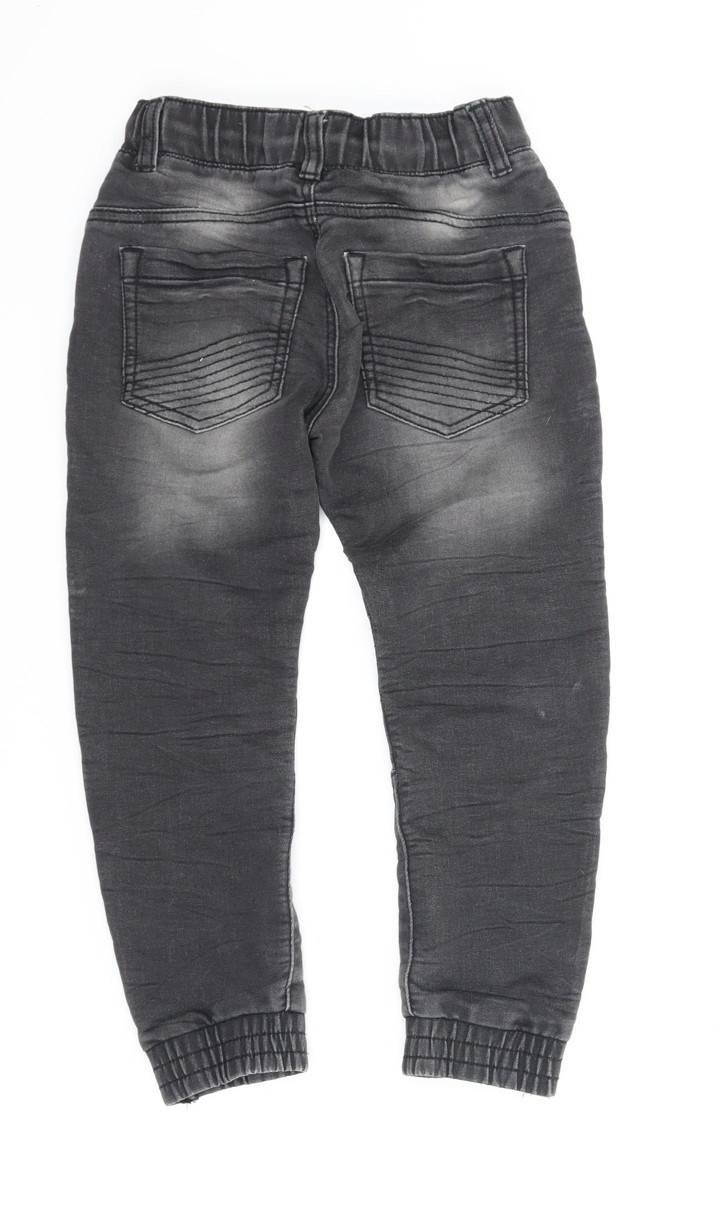 F&F Boys Grey  Denim Tapered Jeans Size 5-6 Years
