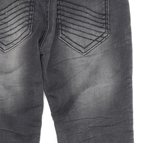 F&F Boys Grey  Denim Tapered Jeans Size 5-6 Years