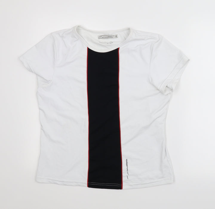 US Athletic Mens White    T-Shirt Size 16
