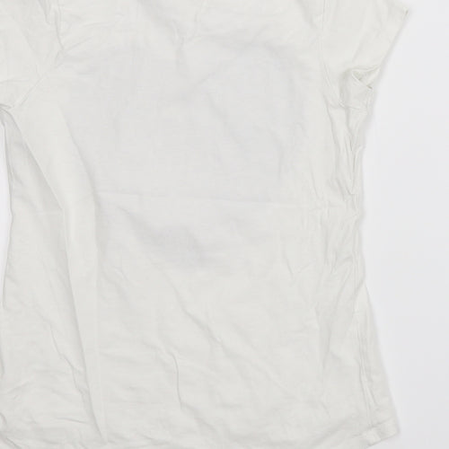 Matalan Girls White   Basic T-Shirt Size 10 Years
