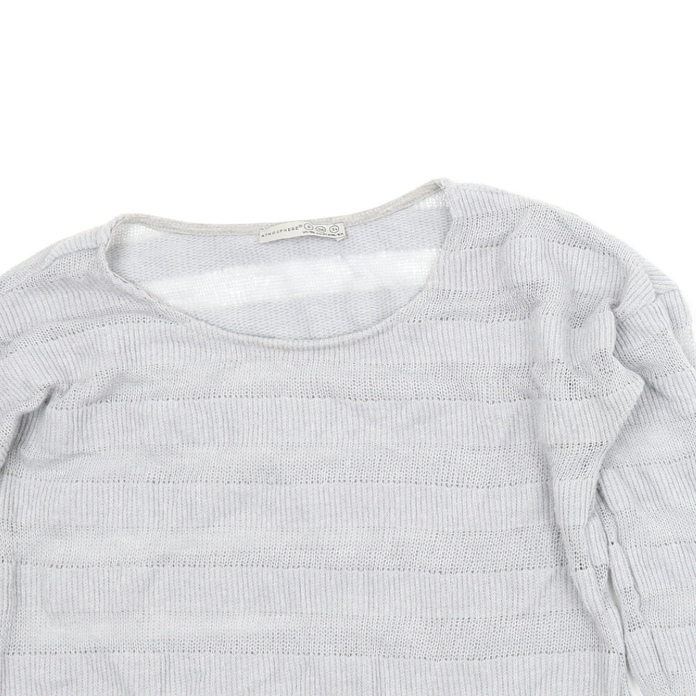 Atmosphere Womens Grey   Pullover Jumper Size 8