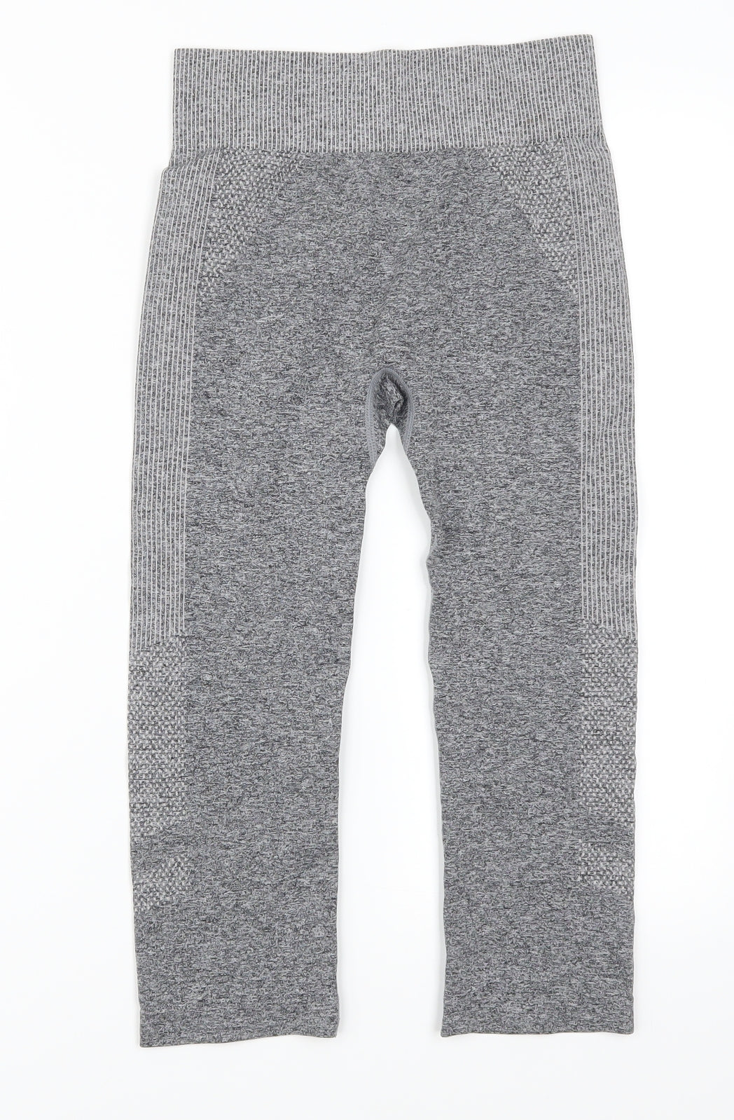 Primark Womens Grey   Cropped Leggings Size 10 L18 in