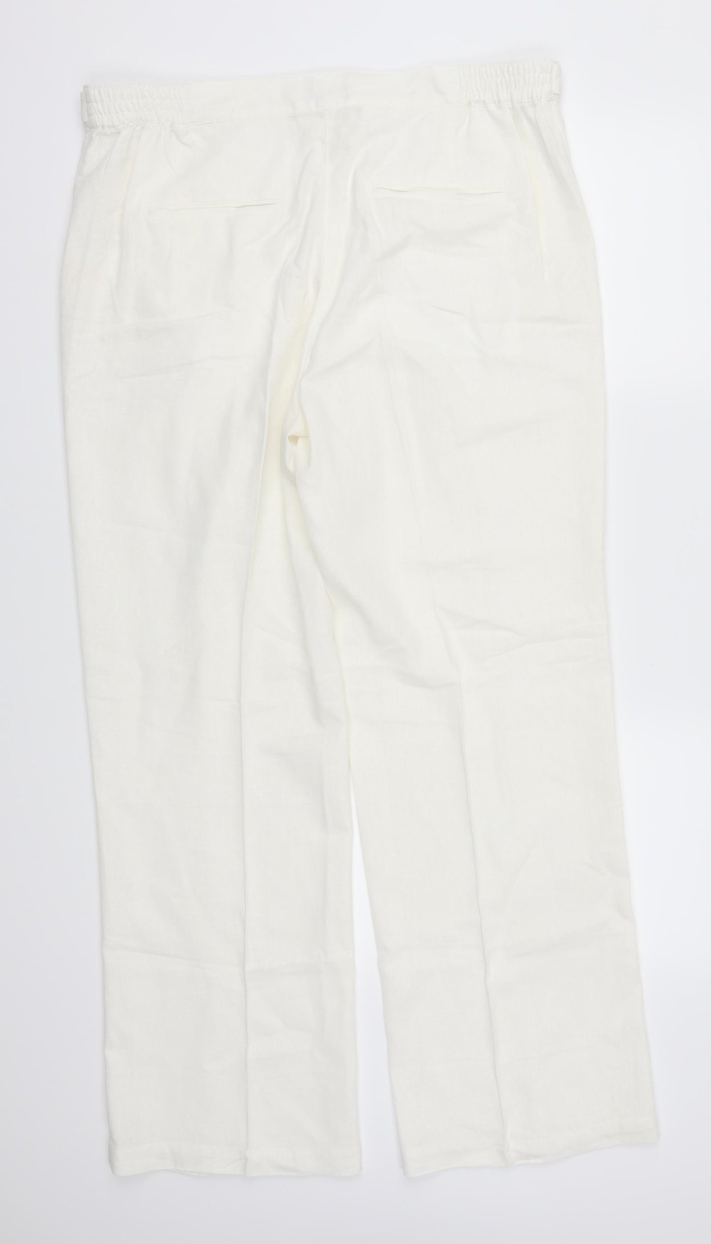 Anna Rose Womens White   Trousers  Size 16 L29.5 in