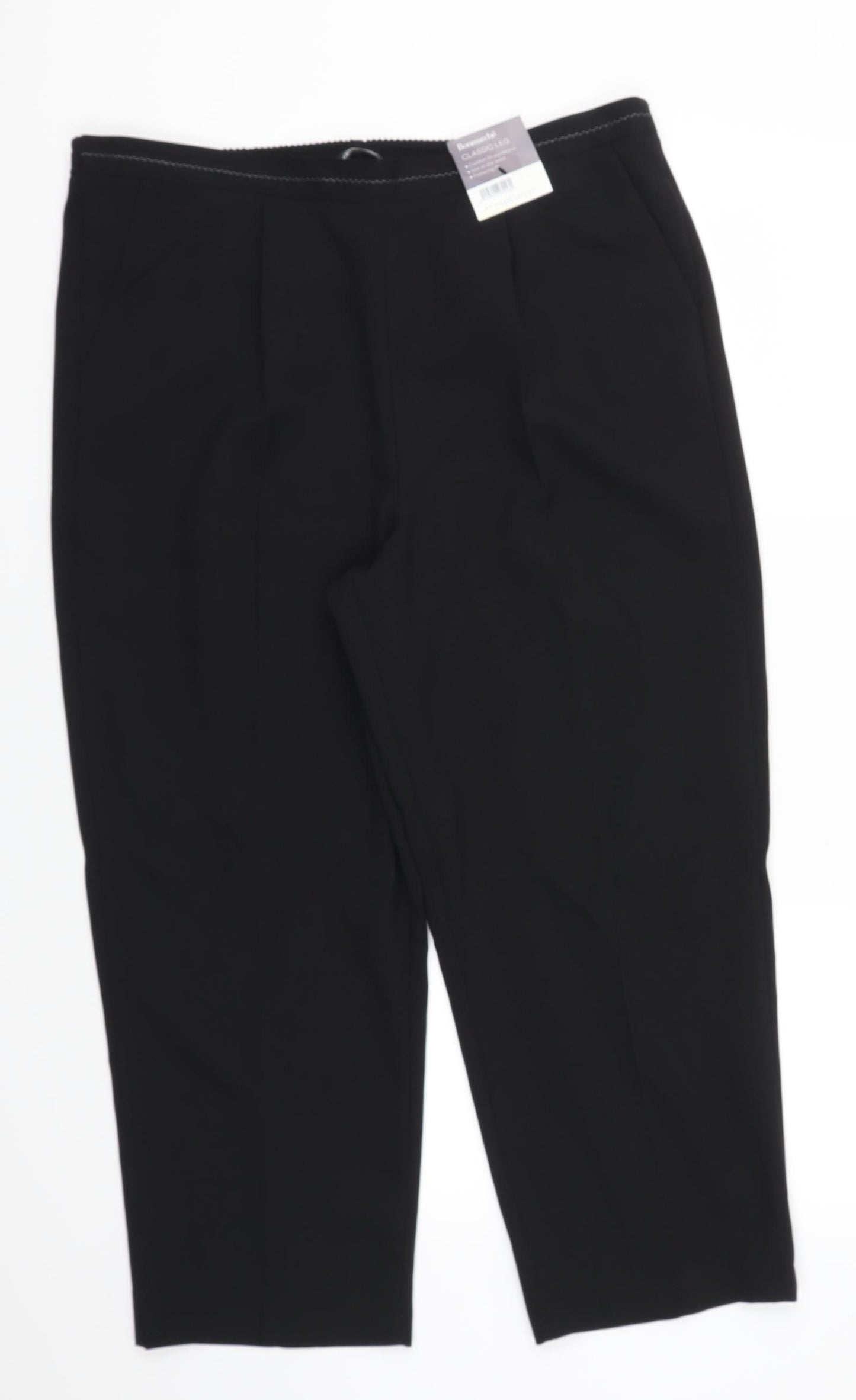 Bonmarché Womens Black   Trousers  Size 16 L25 in