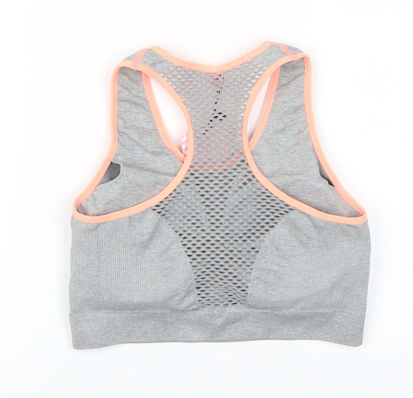 Primark Womens Grey   Cropped Tank Size 10  - Pink